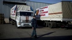 Гуманитарная колонна МЧС выдвинулась из Луганска в Ростовскую область